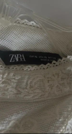 ZARA Textured Tweed Short Sleeve Top - Off White / Beige - Size XL - NWOT thumbnail 10