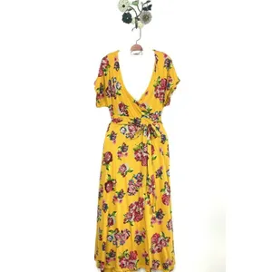 Matilda Jane Womens Alana Wrap Maxi Dress Size S Small Marigold Floral thumbnail 3