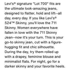 Levi's Women’s 711 Skinny Jeans thumbnail 6