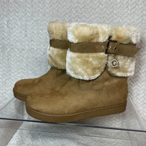 G by Guess Womens Tan Aussie Faux Fur Lined Round Toe Ankle Boot NWOT Size 7M‎ thumbnail 4