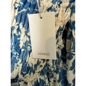 Lovelo Floral Smocked‎ Midi Dress Blue White Cottagecore Sundress 2XL Boho New thumbnail 6