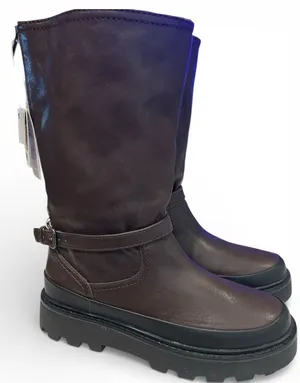 Zara chunky brown boots size 38 thumbnail 1