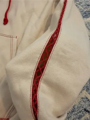 Free People Final Call Rose Logo Hoodie Floral Embroidered Sweatshirt Jacket XS thumbnail 12