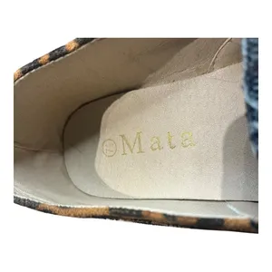 Mata Slip On Sneakers Womens 7.5 Plaid‎ Leopard Print Mixed Media Low Top Shoes thumbnail 12