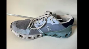 On Cloud Running Shoes - Gray/Blue size 9 thumbnail 8