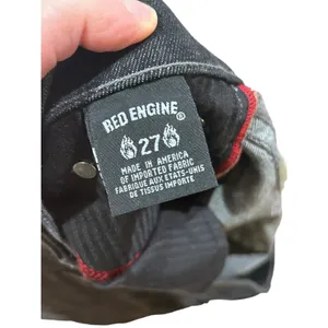 Red Engine Flared Jeans Women's Size 27x32 Dark Wash Jeans Made in USA NWT thumbnail 8