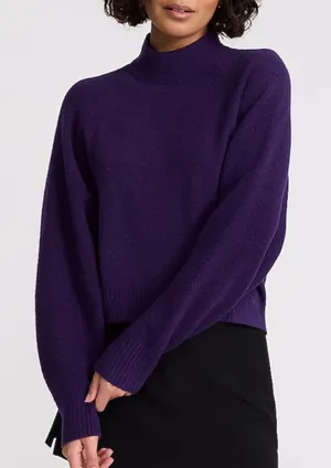 Merino-Blend Mock Neck Sweater thumbnail 1