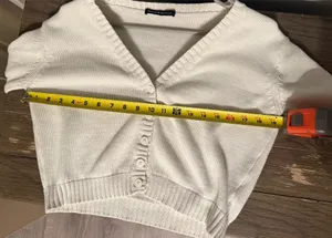White Sweater Brandy Melville thumbnail 2