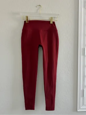 Set Active Maroon Sport body Leggings Size M thumbnail 2