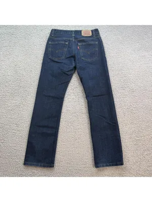 Levis 511 Women Slim Dark Wash Jeans 27x27 Low Rise Cropped Slim Fit Denim Pants thumbnail 2