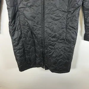 Patagonia Jacket Womens Sz XS Black Quilted‎ Long Insulated MOR Coat Floral thumbnail 5