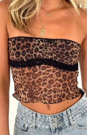 White Fox Cheetah top thumbnail 1