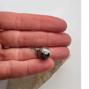 Vintage Sterling‎ Stamped Magnetic Basketball Charm Silver Tone Sports Pendant thumbnail 5