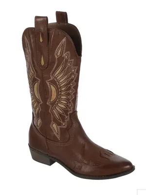 Coconuts by Matisse Bandera Faux Leather Brown Cowboy Western Boots size 8.5 thumbnail 1
