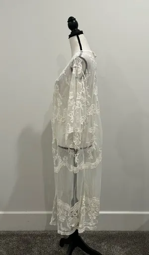 Dizzy Gal Lace Kimono White Size M thumbnail 2
