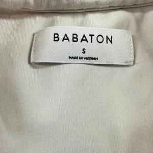 Babaton‎ Size Small Sculpt Knit Polo Top Beige Sleeveless V-Neck Crop Top thumbnail 3