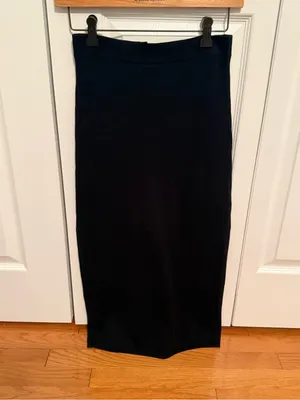 Free People Skyline Midi Skirt in Black thumbnail 3