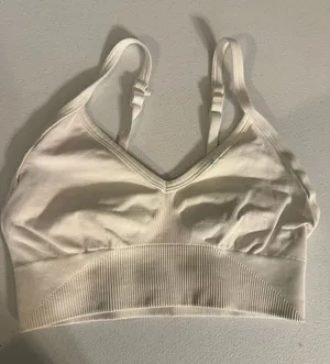 Lululemon Ebb to Street Sports Bra Light Support C/D Cup White size 4 thumbnail 1