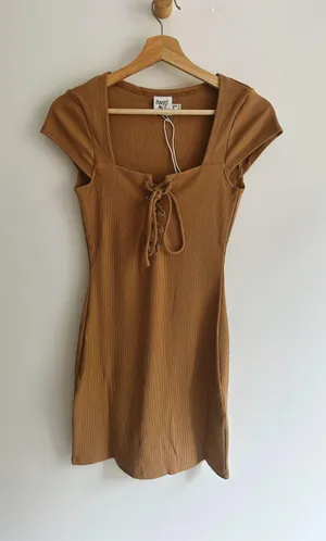 Princess Polly Caleb Mini Dress Brown thumbnail 6