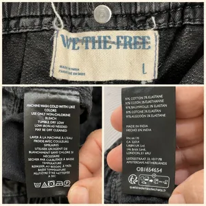 Free People We The Free Can't Compare Cargo Pants Women's L Washed Black69.99 thumbnail 7