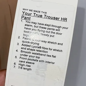 Lululemon Athletica Womens Four Way Stretch High‎ Rise Trouser Beige Size 10 NWT thumbnail 10