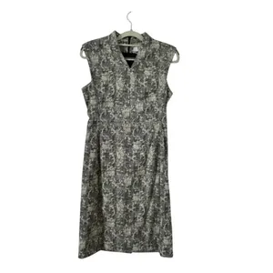 MM Lafleur Dress Size 2 Black & White Abstract Preppy Twee Office thumbnail 8