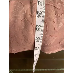 Lulus Days of Beauty Burnout Floral Jaquard Skater Dress Vtg Dusty Rose Pink L thumbnail 12