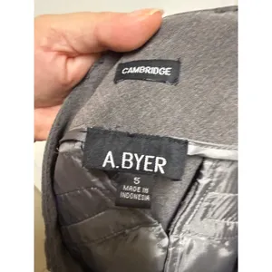 A. Byer Cambridge Gray Stretch Dress Pants Juniors Size 5 Straight Leg thumbnail 4