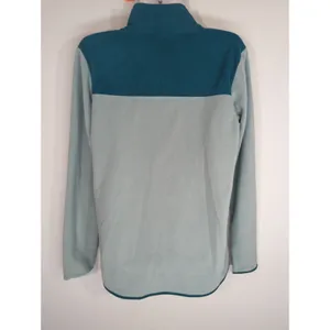 The North Face TKA Glacier 1/4‎ Zip Pullover Teal & Gray Sweater Women's Large thumbnail 4