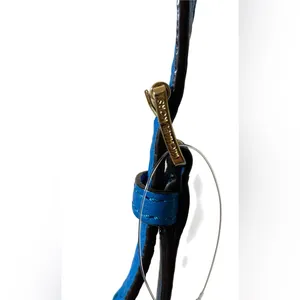 Michael Kors Statement Blue Leather Crossbody Bag EUC! thumbnail 8
