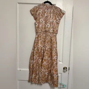 Moodie Rose Floral Smocked Midi Dress thumbnail 4