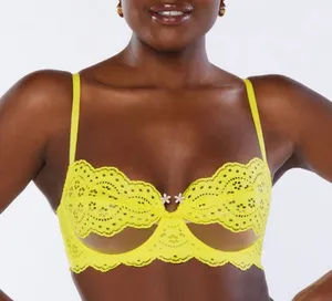 Savage X Fenty Bombshell Broderie Unlined Lace Balconette Bra thumbnail 1