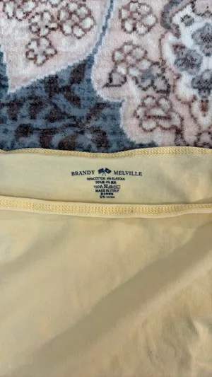 Brandy Melville butter yellow top thumbnail 3