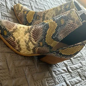 Rider Girl Snakeskin Ankle Boots thumbnail 4