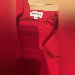 SUPERDOWN ROCKIE ONE SHOULDER RED DRESS thumbnail 3