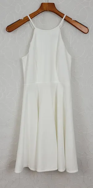 Lulus Womens Irresistible Charm Dress X Small White Fit & Flare‎ Mini thumbnail 1