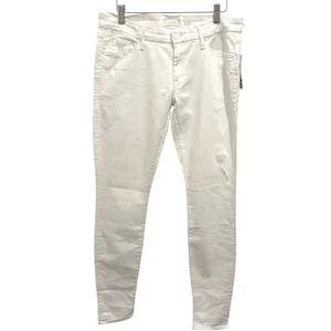 MOTHER The Looker Broken Mirror White Skinny‎ Jeans Women's Size 30 thumbnail 3