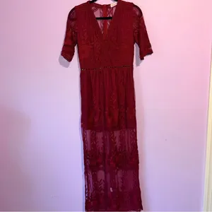 Eleter Romantic Whimsigoth Romper Maxi Dress Boho Lace Women S Dark Cottage thumbnail 2