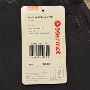 NWT Marmot Pants Kodachrome Convertible UPF 50 Hiking Outdoor Gorpcore Gray 10 thumbnail 3