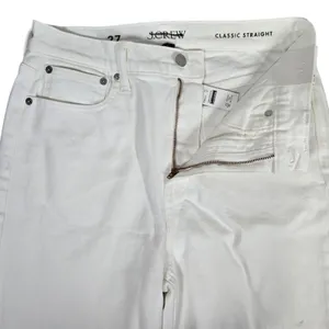 J. Crew Classic straight jean in‎ white 27 NWT thumbnail 3