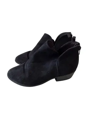 OLD NAVY Black Ankle Booties Boots Size 5 thumbnail 3