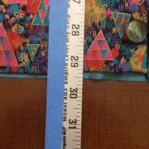Vintage 80s quilt jacket large Blue thumbnail 3