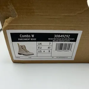 Dr. Martens Women's Combs W 6 Eyelet Combat Boots Parchment Beige 40/60 Size‎ 9 thumbnail 10
