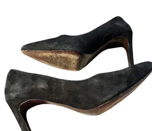 Cole Haan Suede Black Heels Sz 8 B thumbnail 6
