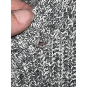Abercrombie & Fitch Gray Ribbed Knit Long Sleeve Wrap V-Neck Sweater Size Medium thumbnail 7