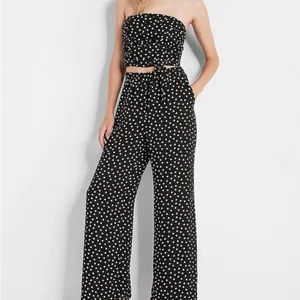 Express polka dot tube top with tie size XL NWOT thumbnail 3