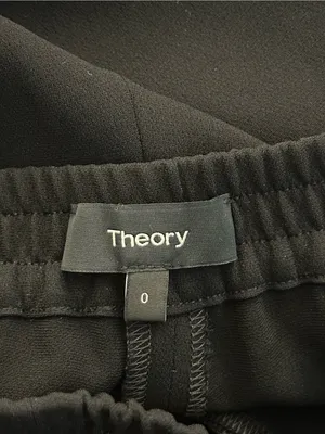 Theory Straight Pull-On Pant Admiral Crepe Size 0 thumbnail 7