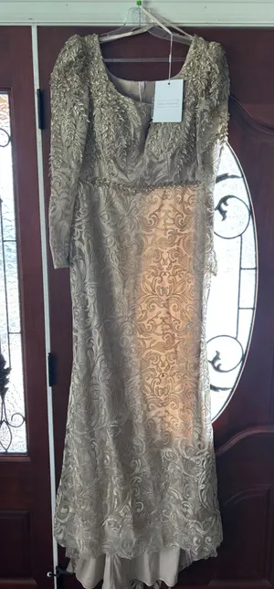 Champagne Gold MAC Duggal Formal Dress thumbnail 1
