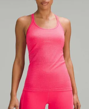 Lululemon Ebb to Street Ribbed Racerback Tank Top Lip Gloss Pink 6 thumbnail 1