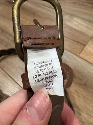 Casual Brown Western Boho Braided Faux Leather Belt | Size Large thumbnail 2